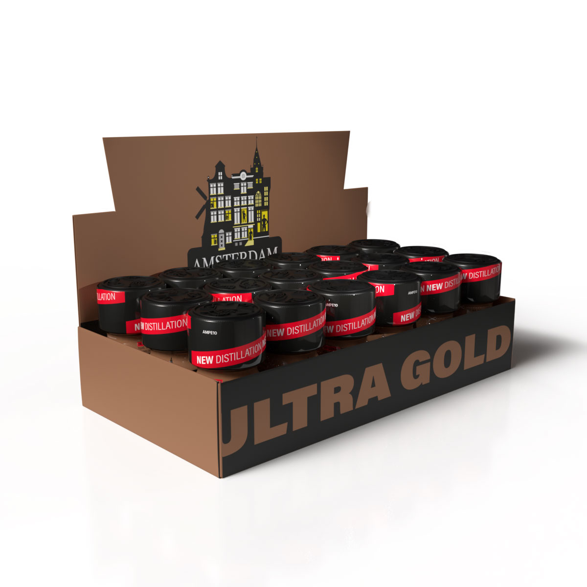 Amsterdam Ultra Gold counter display tray — 18 units