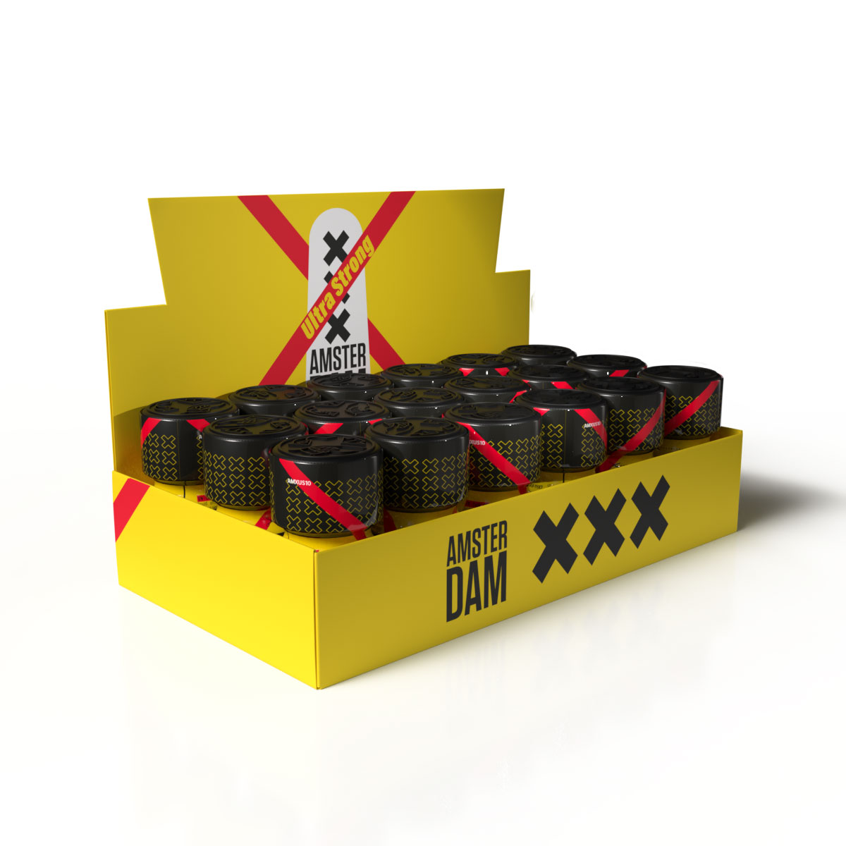 Amsterdam XXX Ultra Strong counter display tray — 18 units